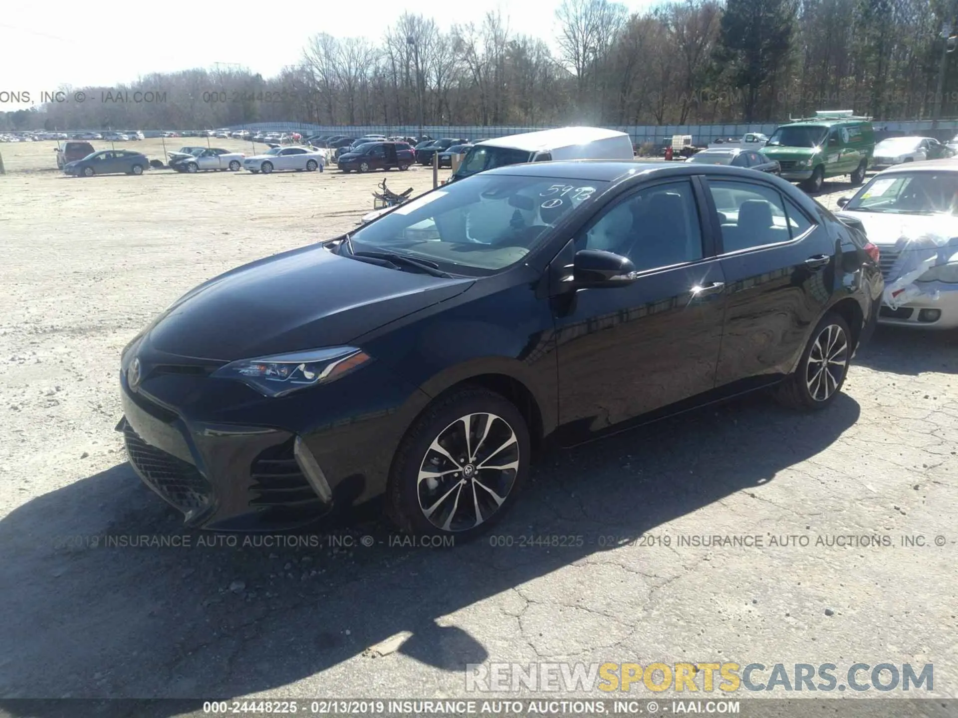 2 Photograph of a damaged car 2T1BURHE5KC215593 TOYOTA COROLLA 2019