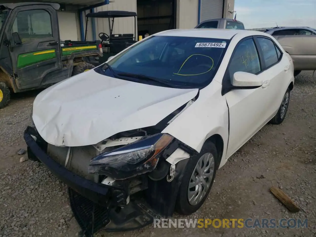 2 Фотография поврежденного автомобиля 2T1BURHE5KC240073 TOYOTA COROLLA 2019