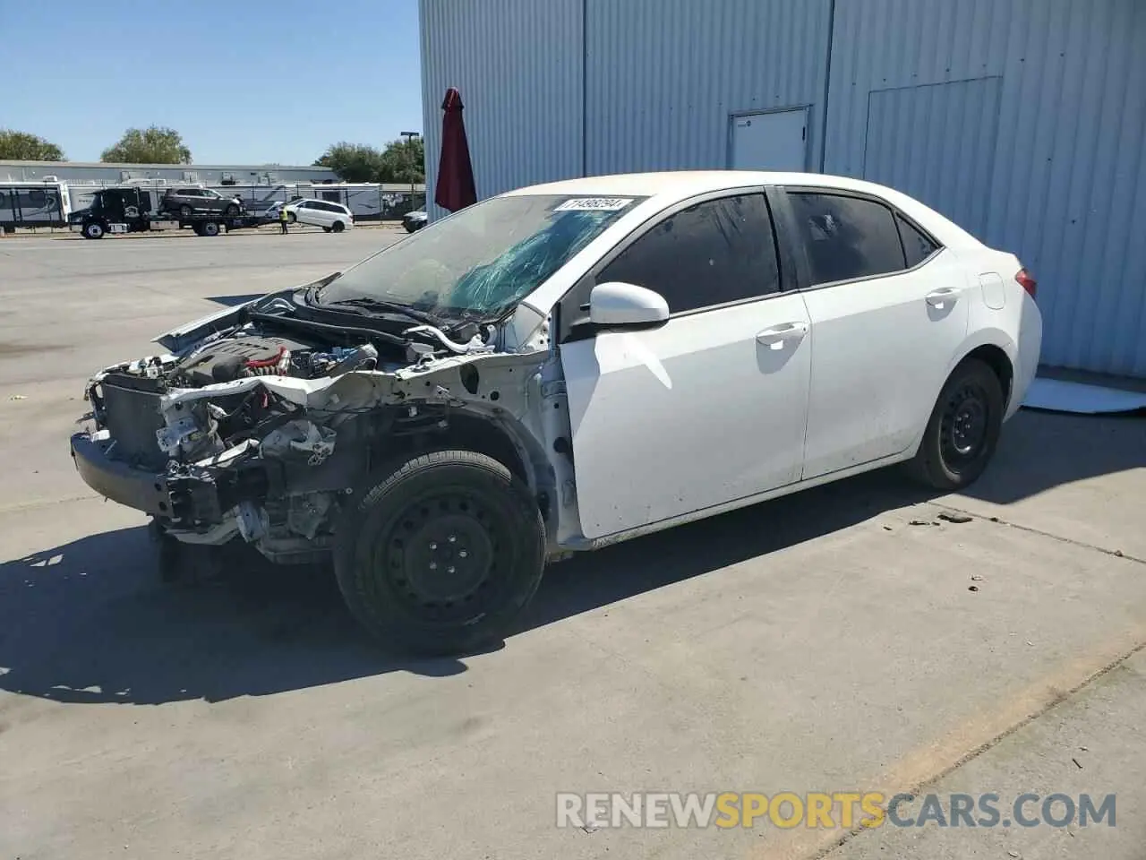 1 Photograph of a damaged car 2T1BURHE5KC242096 TOYOTA COROLLA 2019