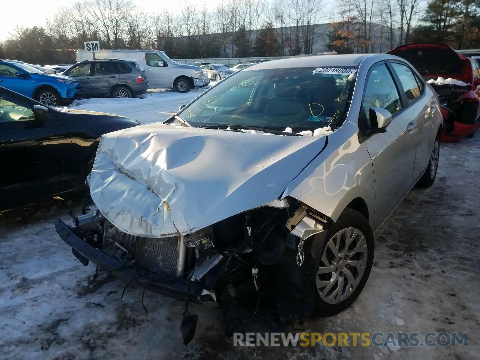 2 Photograph of a damaged car 2T1BURHE6KC136773 TOYOTA COROLLA 2019