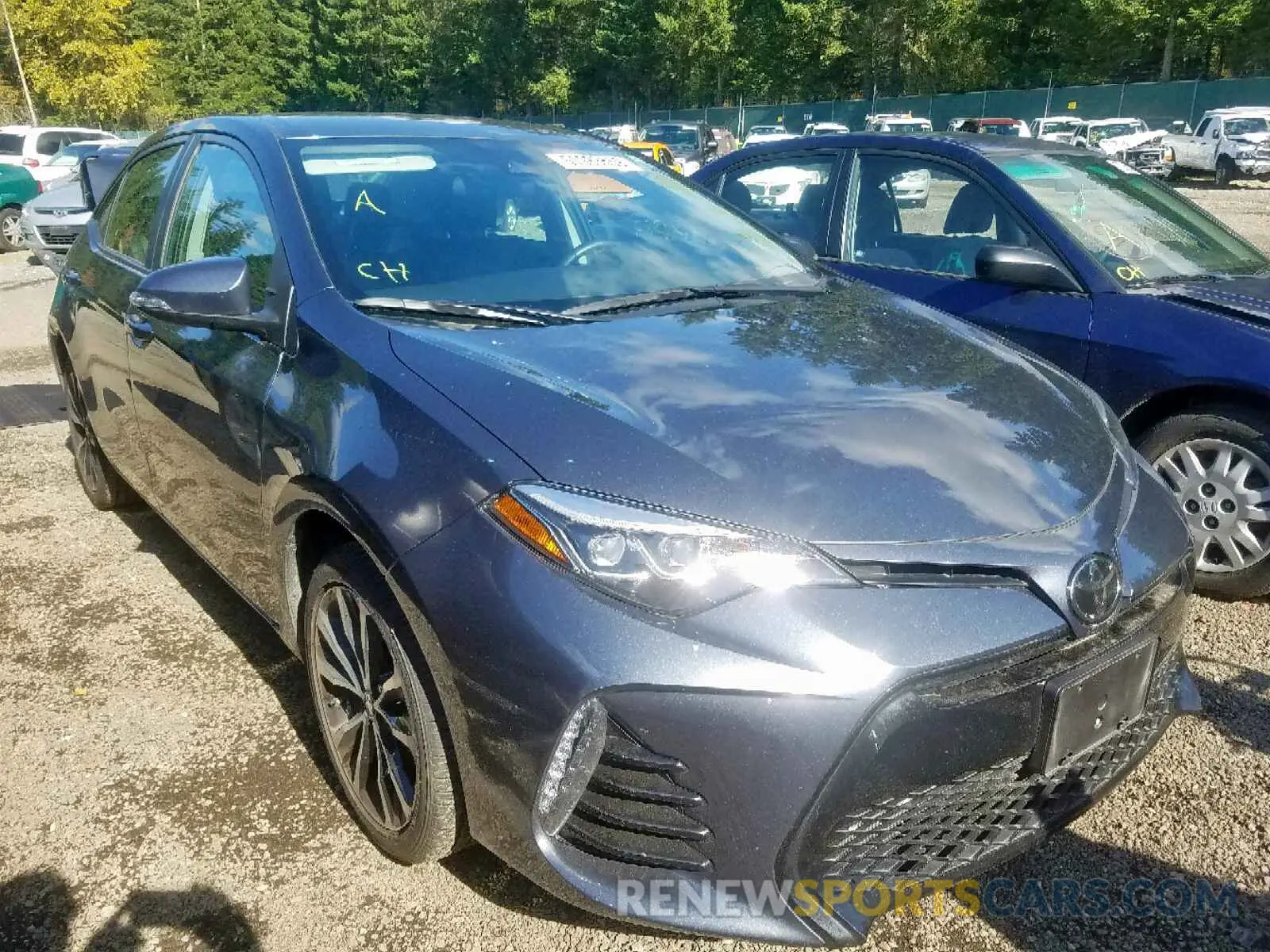 1 Photograph of a damaged car 2T1BURHE6KC149605 TOYOTA COROLLA 2019