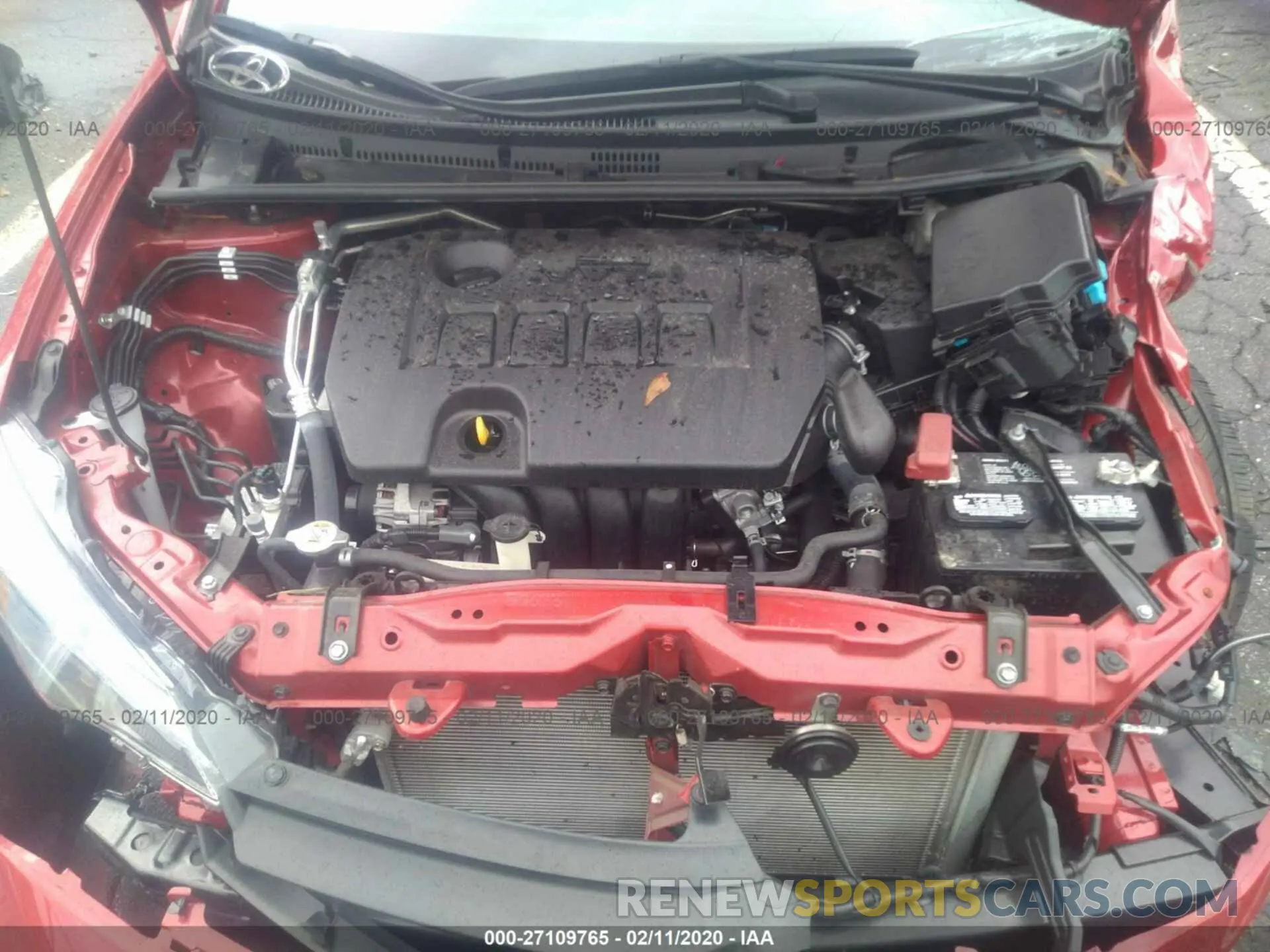 10 Photograph of a damaged car 2T1BURHE6KC178490 TOYOTA COROLLA 2019