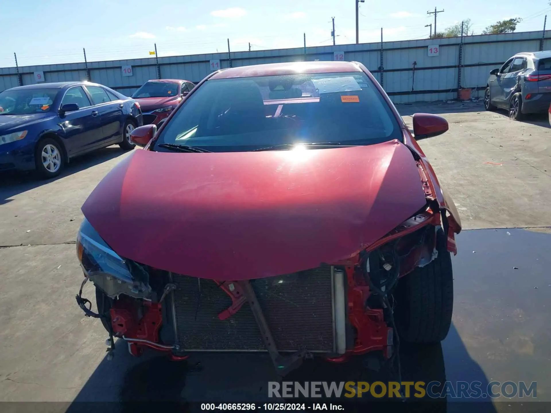 13 Photograph of a damaged car 2T1BURHE6KC187383 TOYOTA COROLLA 2019