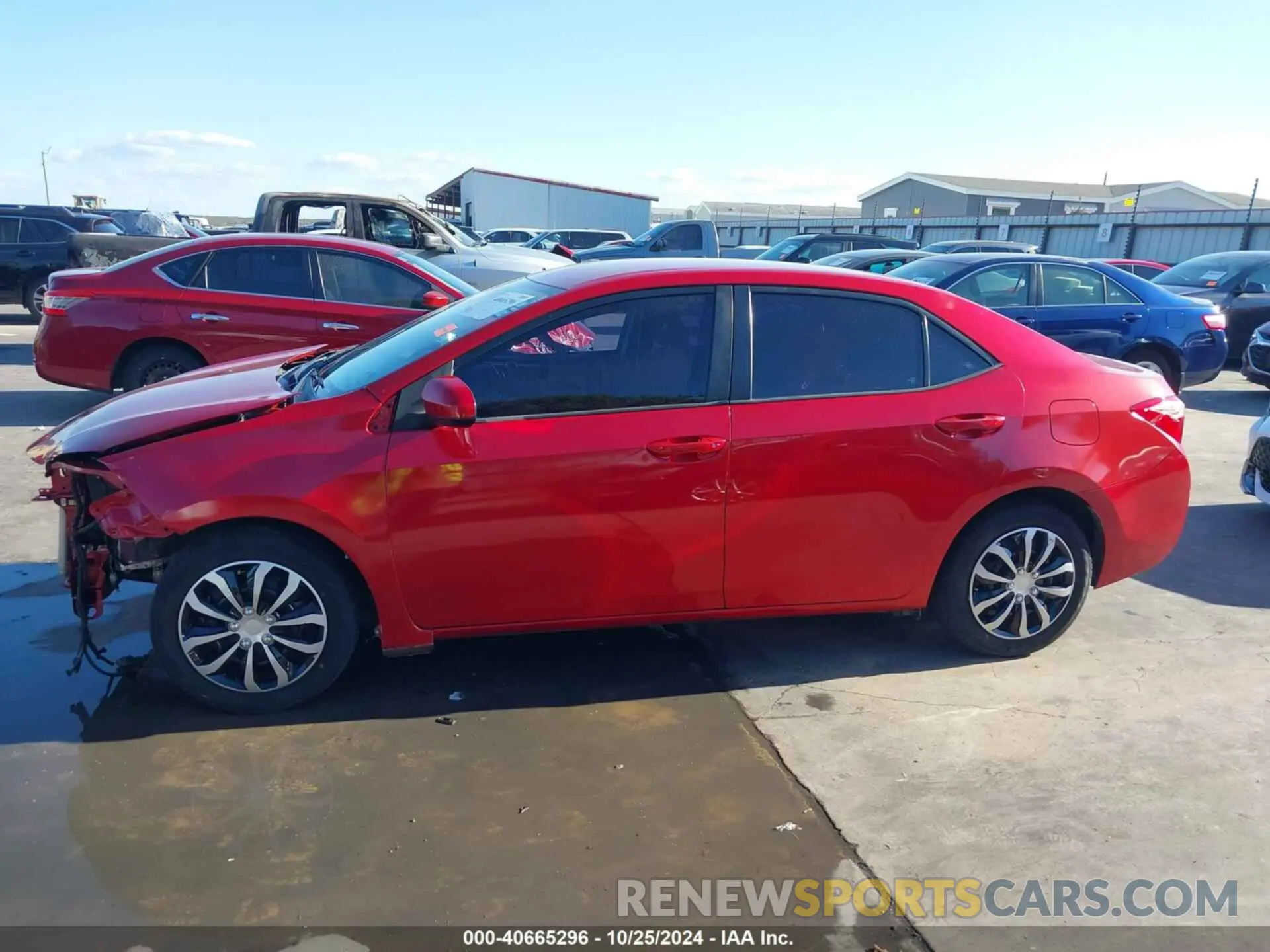 15 Photograph of a damaged car 2T1BURHE6KC187383 TOYOTA COROLLA 2019