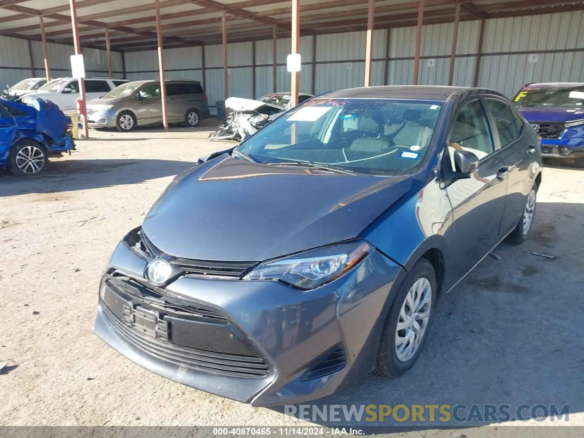 6 Photograph of a damaged car 2T1BURHE6KC188162 TOYOTA COROLLA 2019