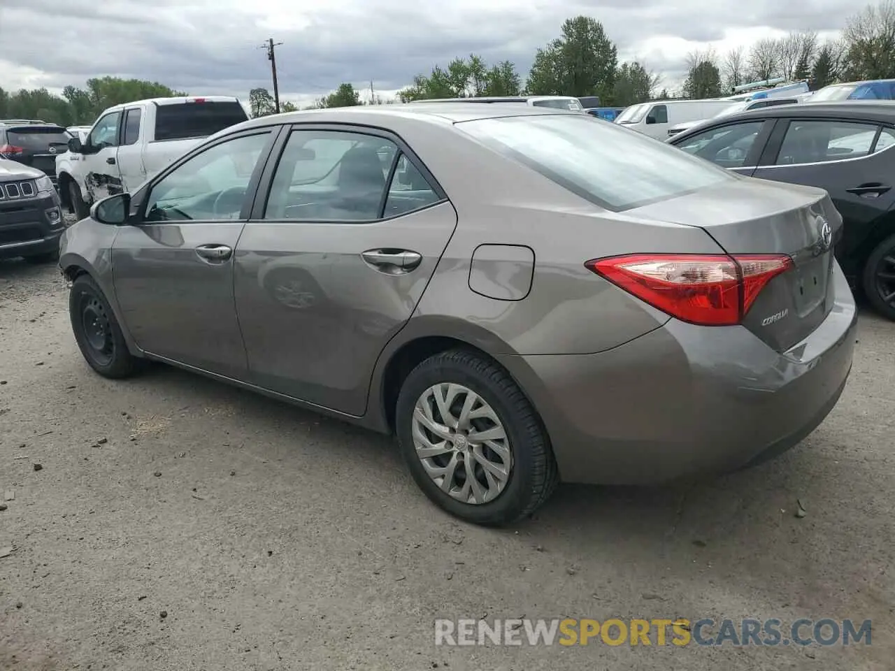 2 Photograph of a damaged car 2T1BURHE6KC190428 TOYOTA COROLLA 2019