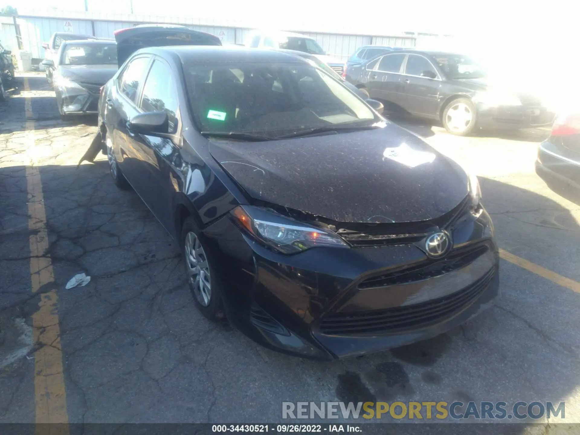 1 Photograph of a damaged car 2T1BURHE6KC206305 TOYOTA COROLLA 2019