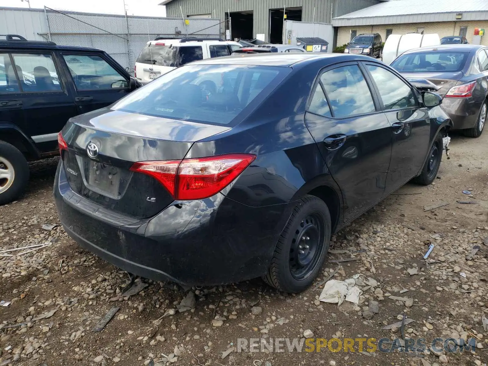 4 Фотография поврежденного автомобиля 2T1BURHE6KC227395 TOYOTA COROLLA 2019