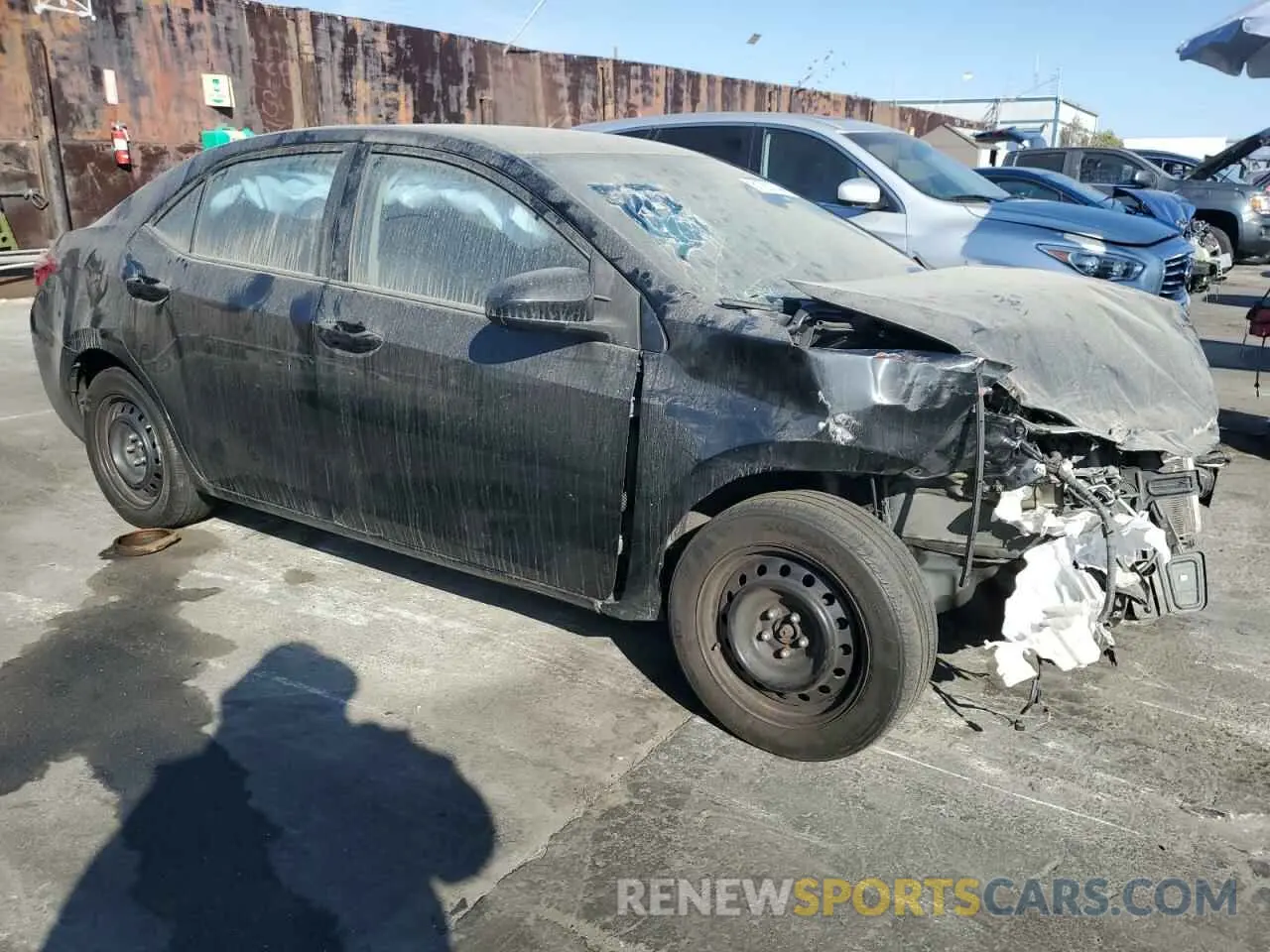 4 Фотография поврежденного автомобиля 2T1BURHE6KC231835 TOYOTA COROLLA 2019