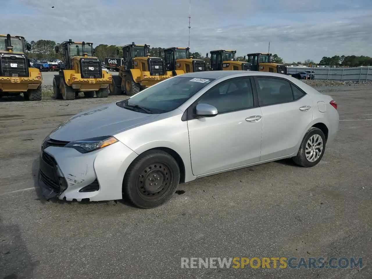 1 Photograph of a damaged car 2T1BURHE6KC241376 TOYOTA COROLLA 2019