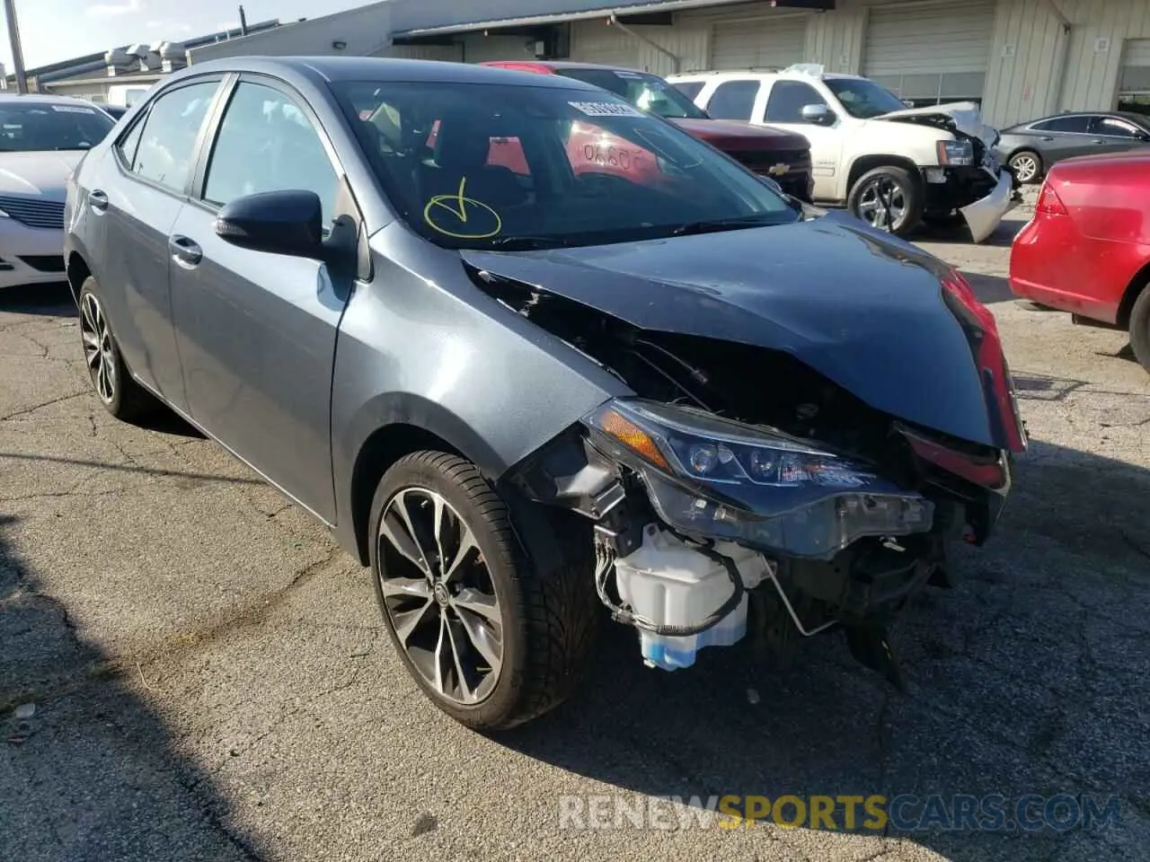 1 Фотография поврежденного автомобиля 2T1BURHE6KC241930 TOYOTA COROLLA 2019