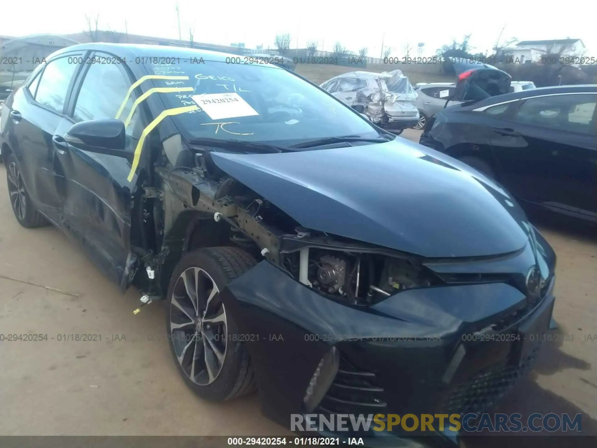 6 Photograph of a damaged car 2T1BURHE7KC132456 TOYOTA COROLLA 2019