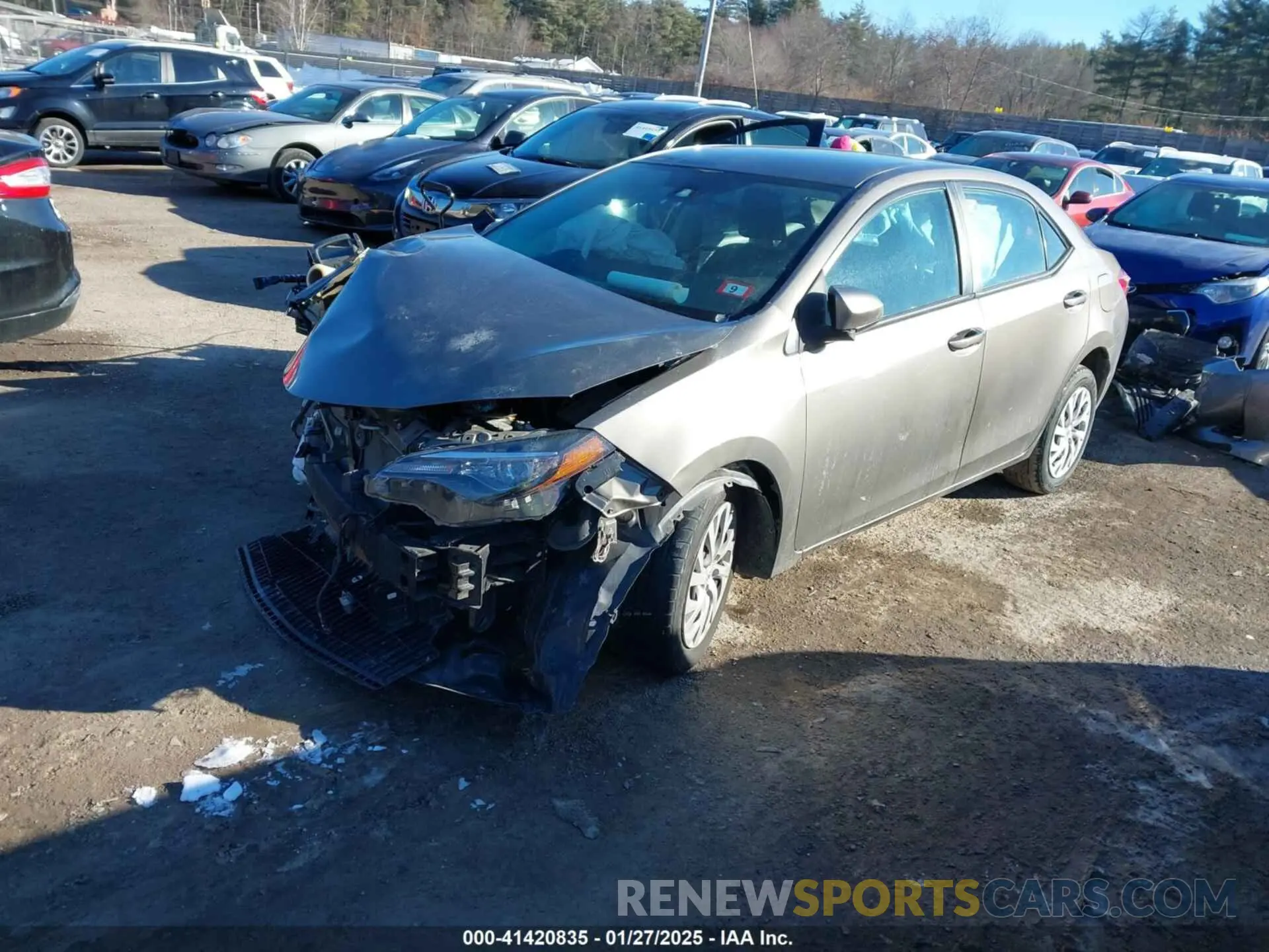 2 Фотография поврежденного автомобиля 2T1BURHE7KC135356 TOYOTA COROLLA 2019