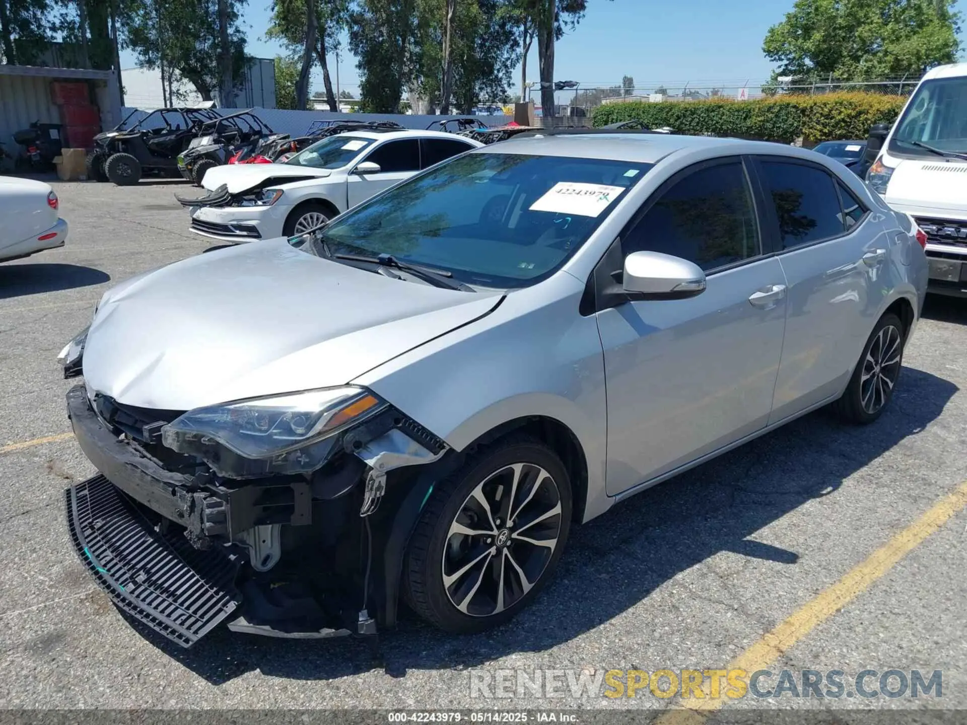 2 Photograph of a damaged car 2T1BURHE7KC139228 TOYOTA COROLLA 2019