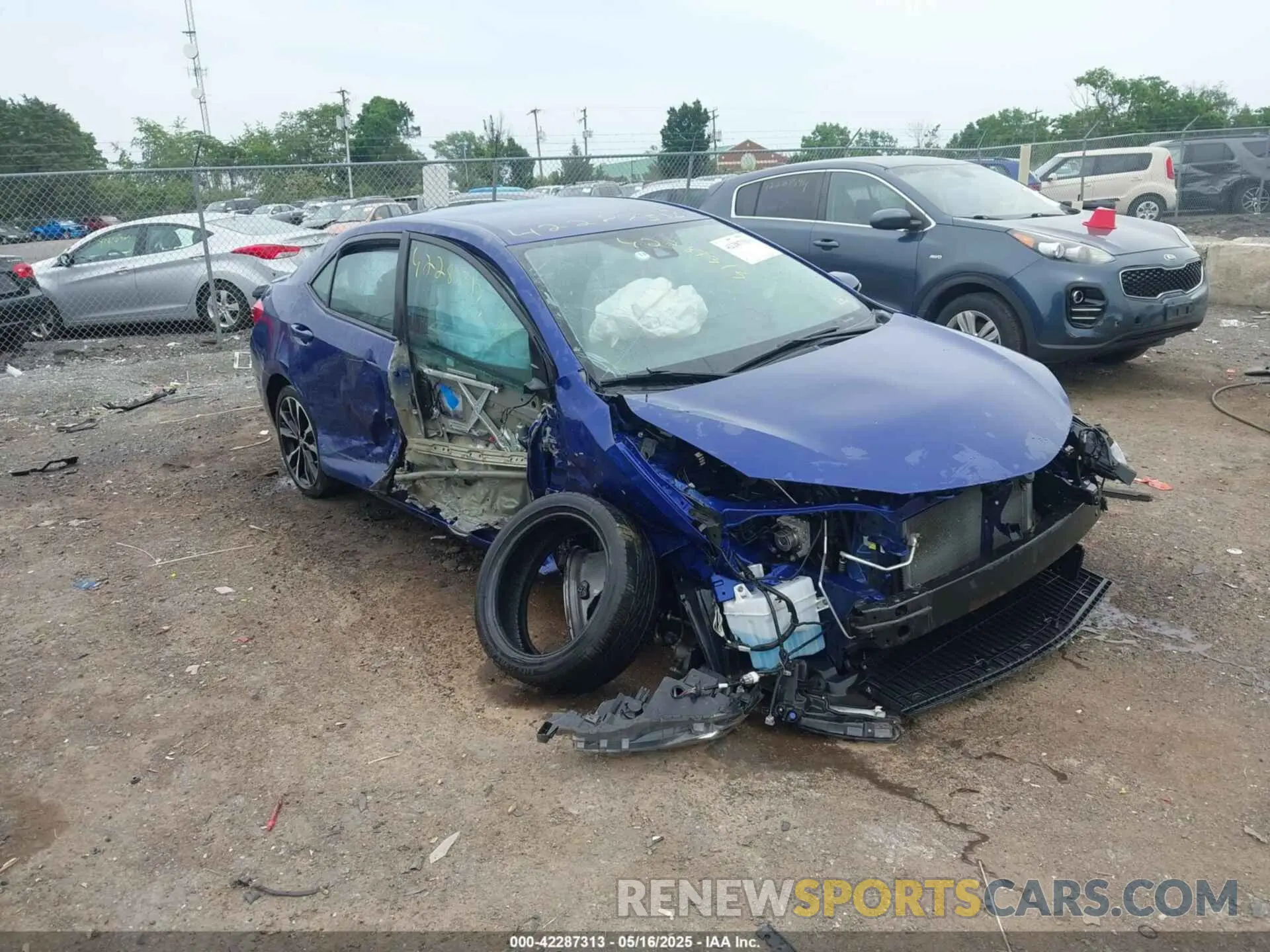 1 Фотография поврежденного автомобиля 2T1BURHE7KC139584 TOYOTA COROLLA 2019