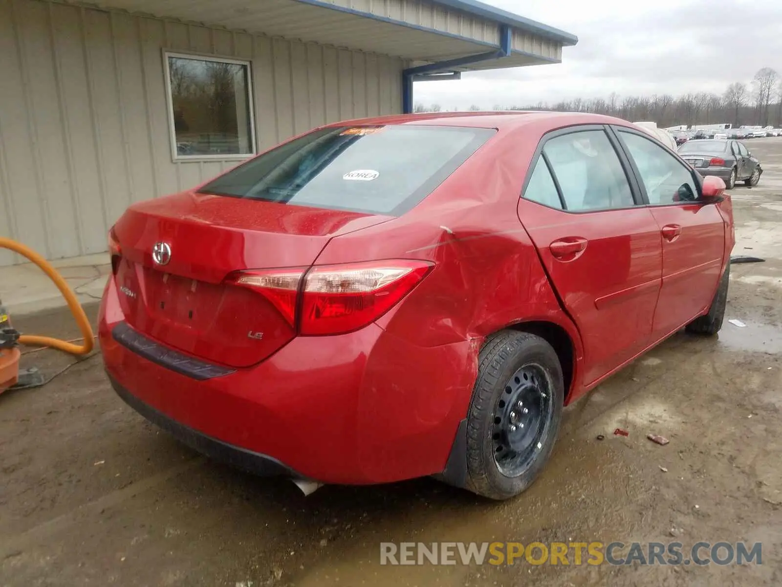 4 Фотография поврежденного автомобиля 2T1BURHE7KC141240 TOYOTA COROLLA 2019