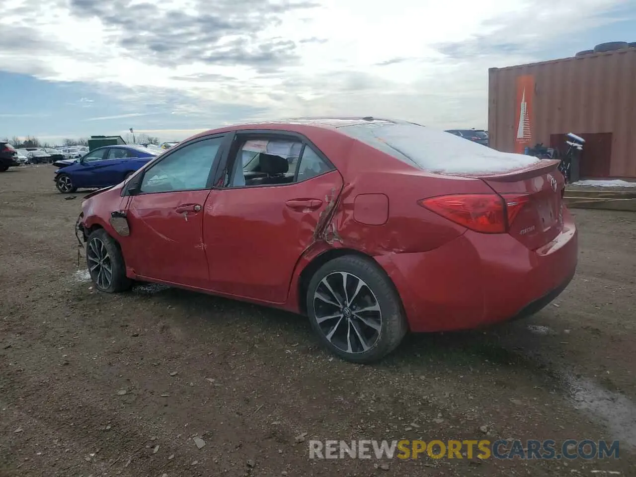 2 Photograph of a damaged car 2T1BURHE7KC142470 TOYOTA COROLLA 2019