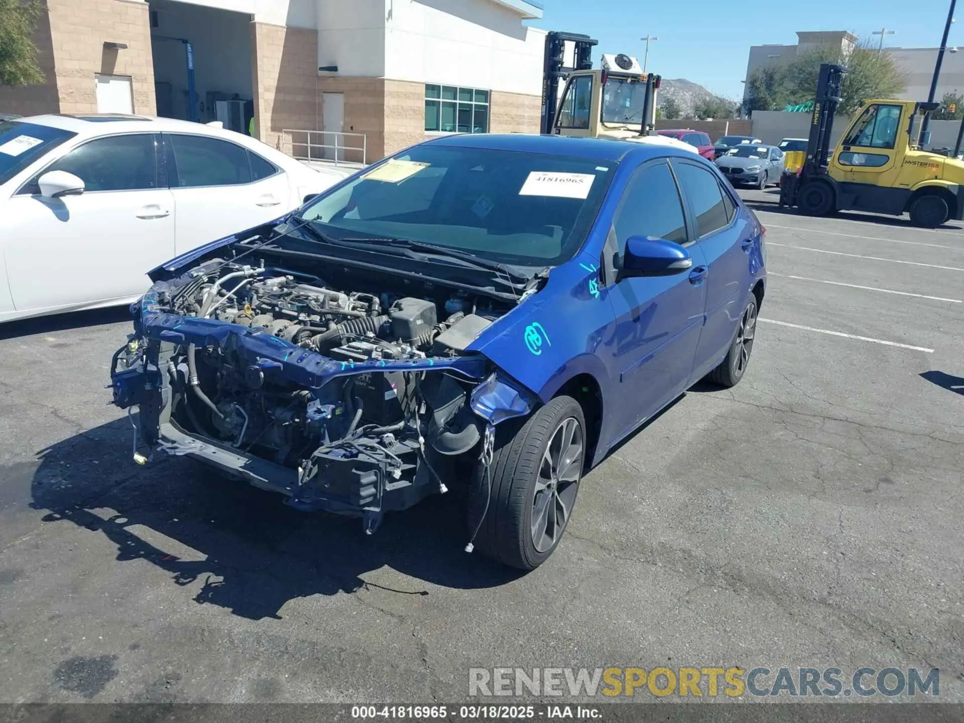 2 Photograph of a damaged car 2T1BURHE7KC151525 TOYOTA COROLLA 2019