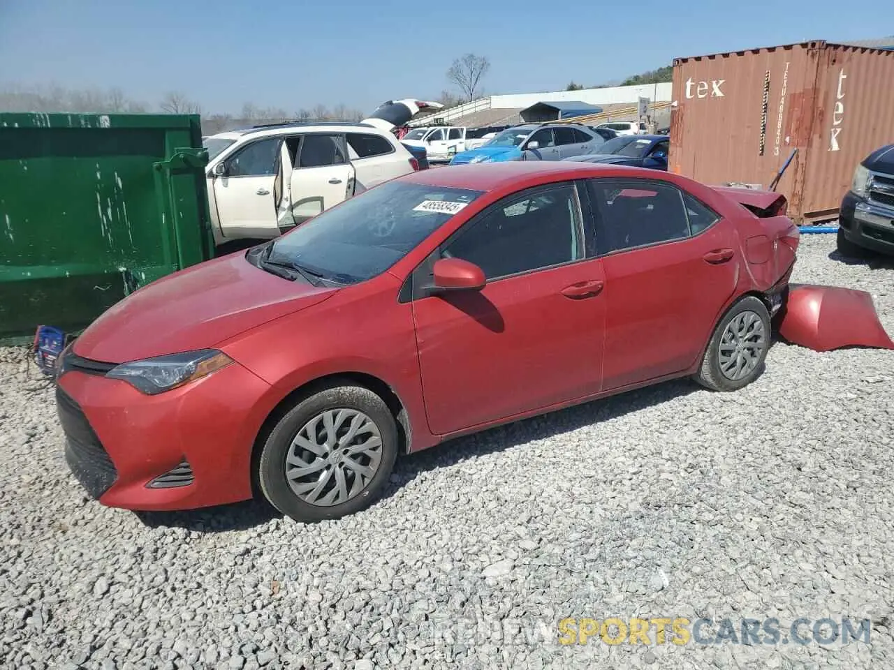 1 Фотография поврежденного автомобиля 2T1BURHE7KC189160 TOYOTA COROLLA 2019