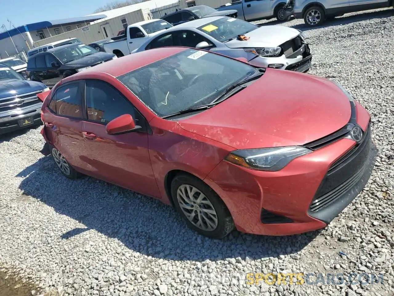 4 Фотография поврежденного автомобиля 2T1BURHE7KC189160 TOYOTA COROLLA 2019