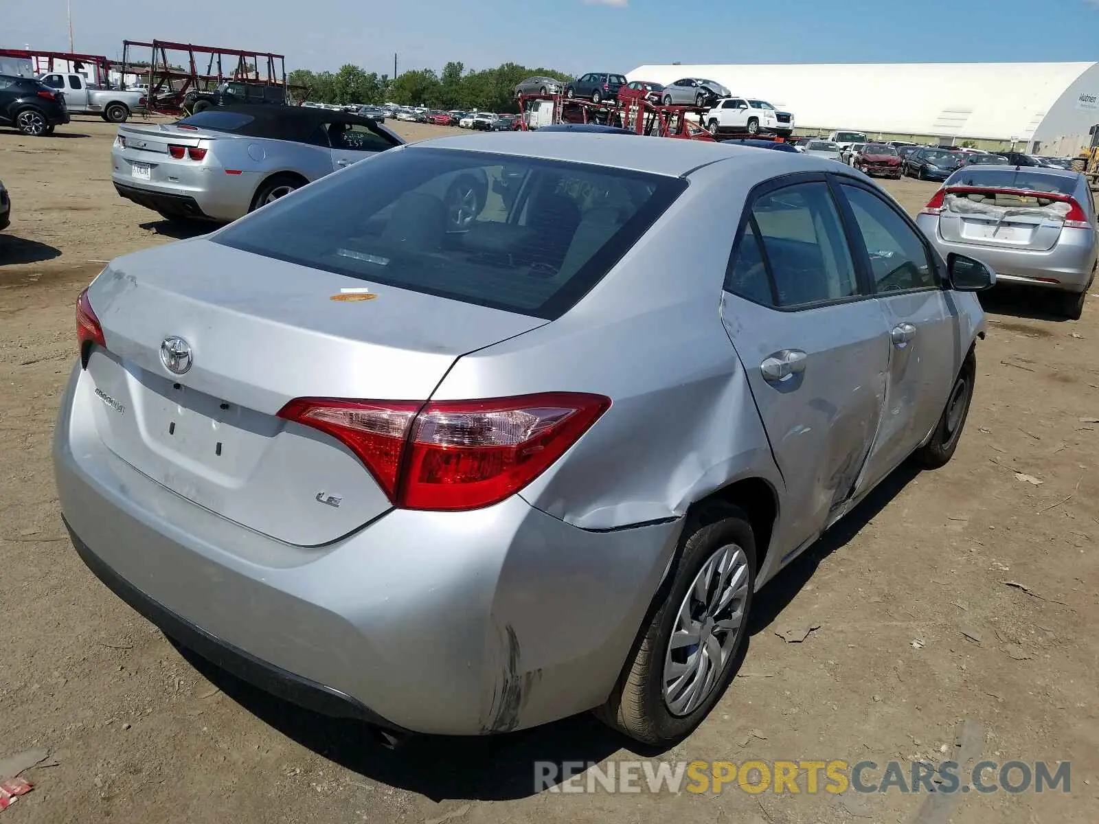 4 Photograph of a damaged car 2T1BURHE7KC192740 TOYOTA COROLLA 2019