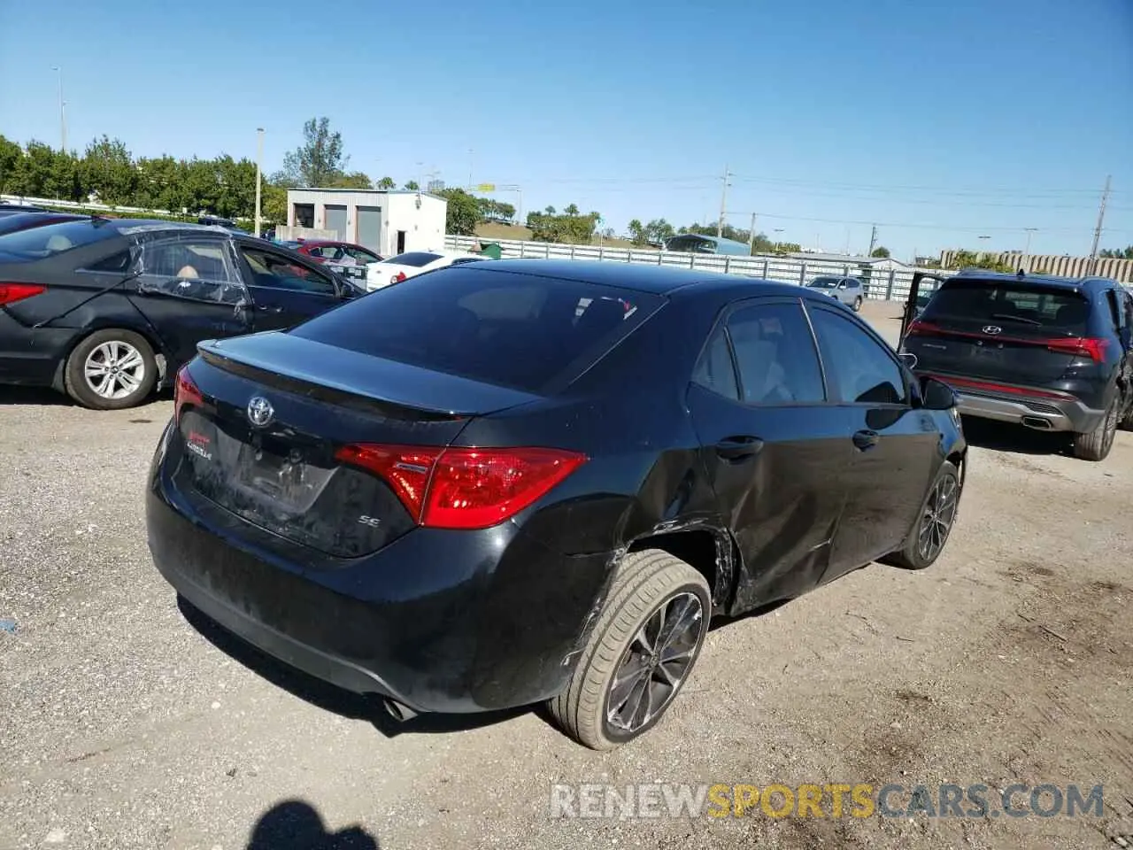 4 Фотография поврежденного автомобиля 2T1BURHE7KC215174 TOYOTA COROLLA 2019