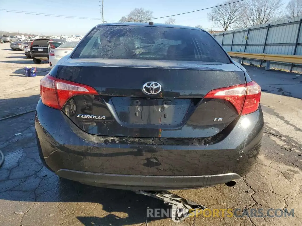 6 Photograph of a damaged car 2T1BURHE7KC227227 TOYOTA COROLLA 2019
