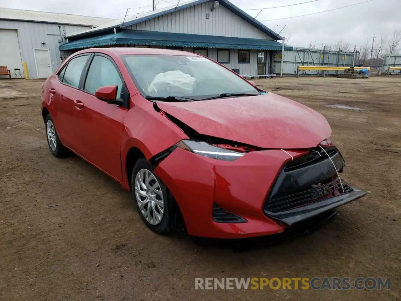 1 Photograph of a damaged car 2T1BURHE7KC235957 TOYOTA COROLLA 2019
