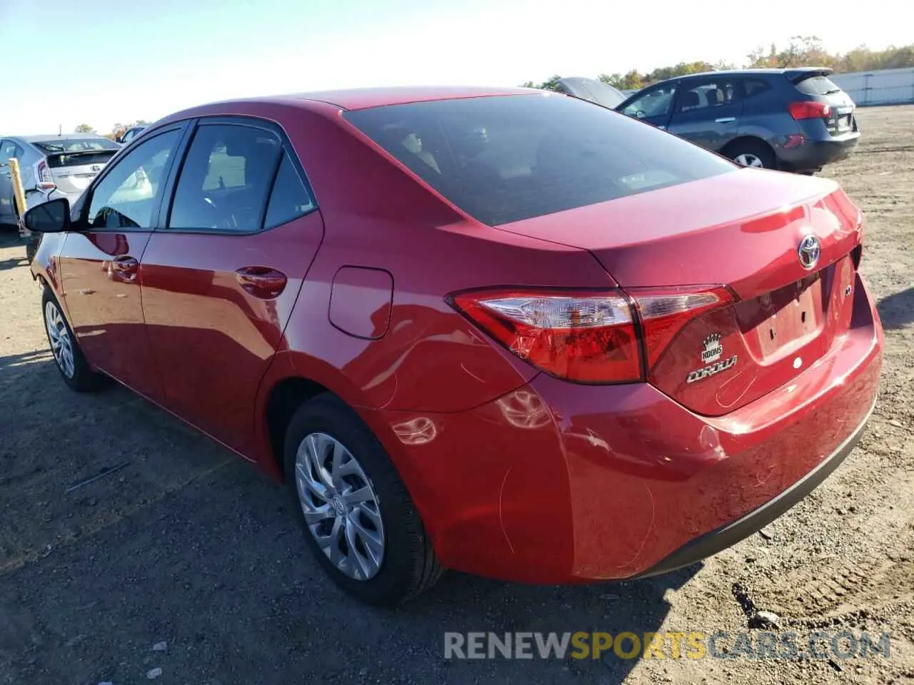 3 Photograph of a damaged car 2T1BURHE7KC243587 TOYOTA COROLLA 2019