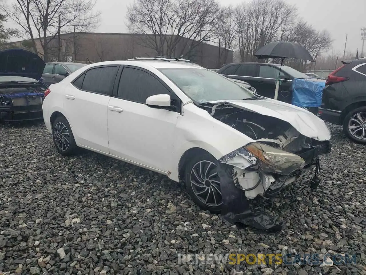 4 Фотография поврежденного автомобиля 2T1BURHE8KC141330 TOYOTA COROLLA 2019