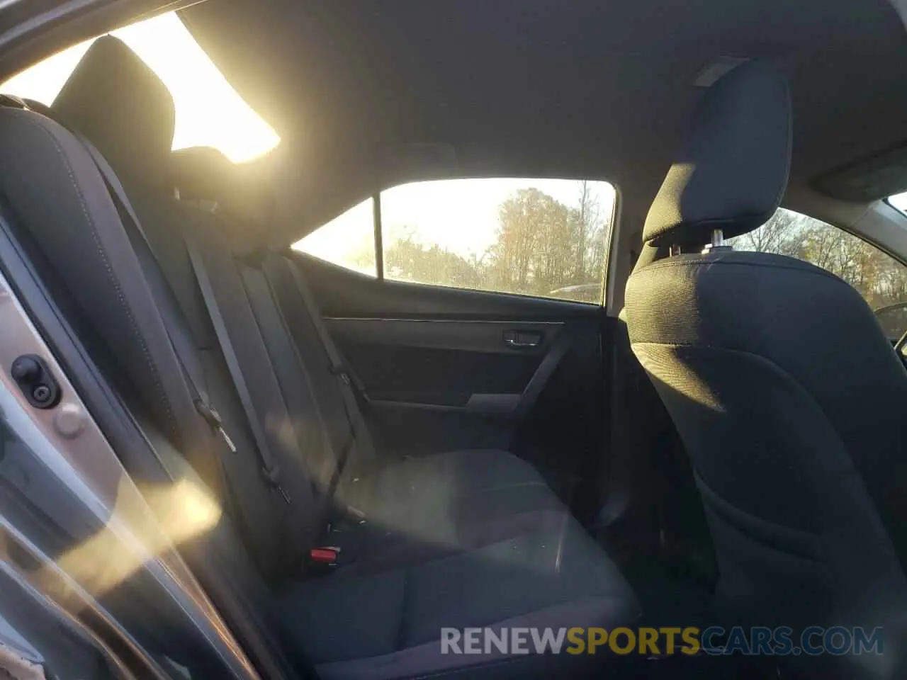 6 Photograph of a damaged car 2T1BURHE8KC190740 TOYOTA COROLLA 2019