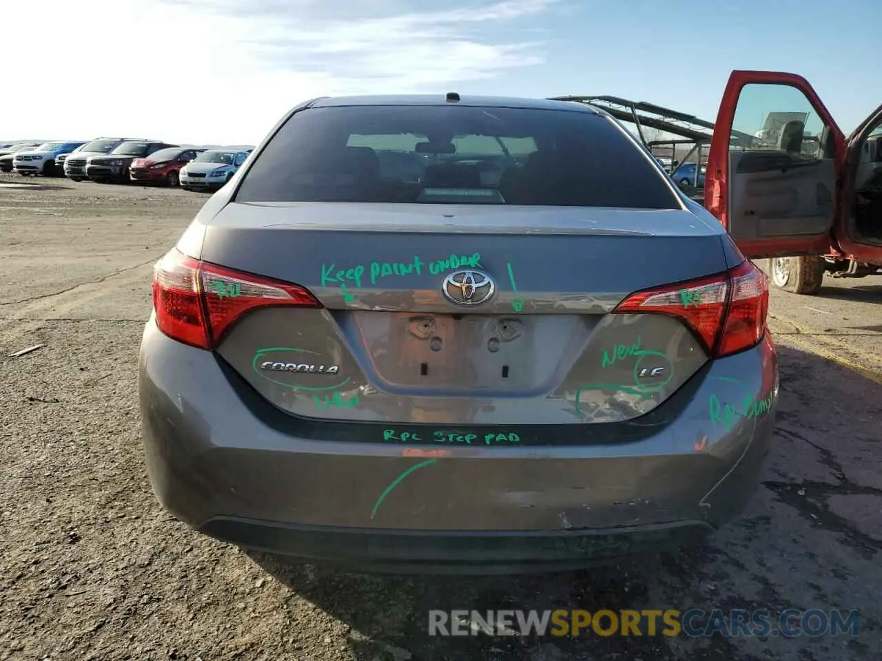 6 Фотография поврежденного автомобиля 2T1BURHE8KC191340 TOYOTA COROLLA 2019