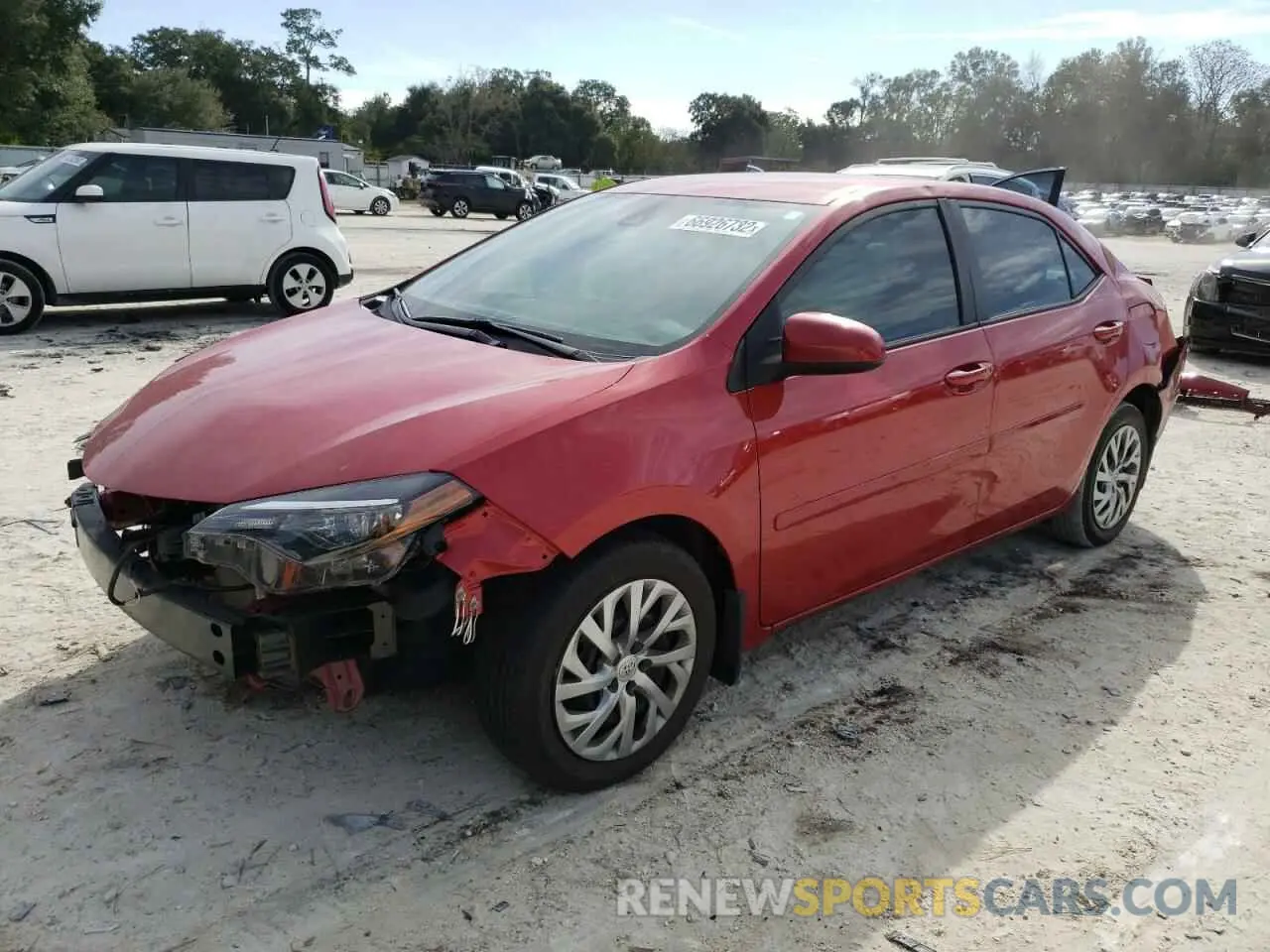 1 Photograph of a damaged car 2T1BURHE8KC193217 TOYOTA COROLLA 2019