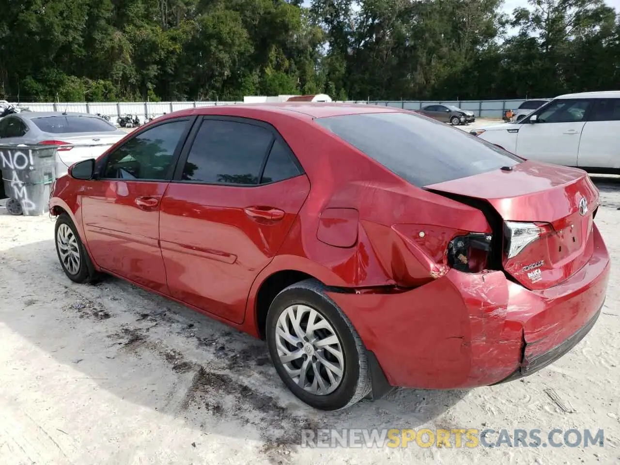 2 Photograph of a damaged car 2T1BURHE8KC193217 TOYOTA COROLLA 2019