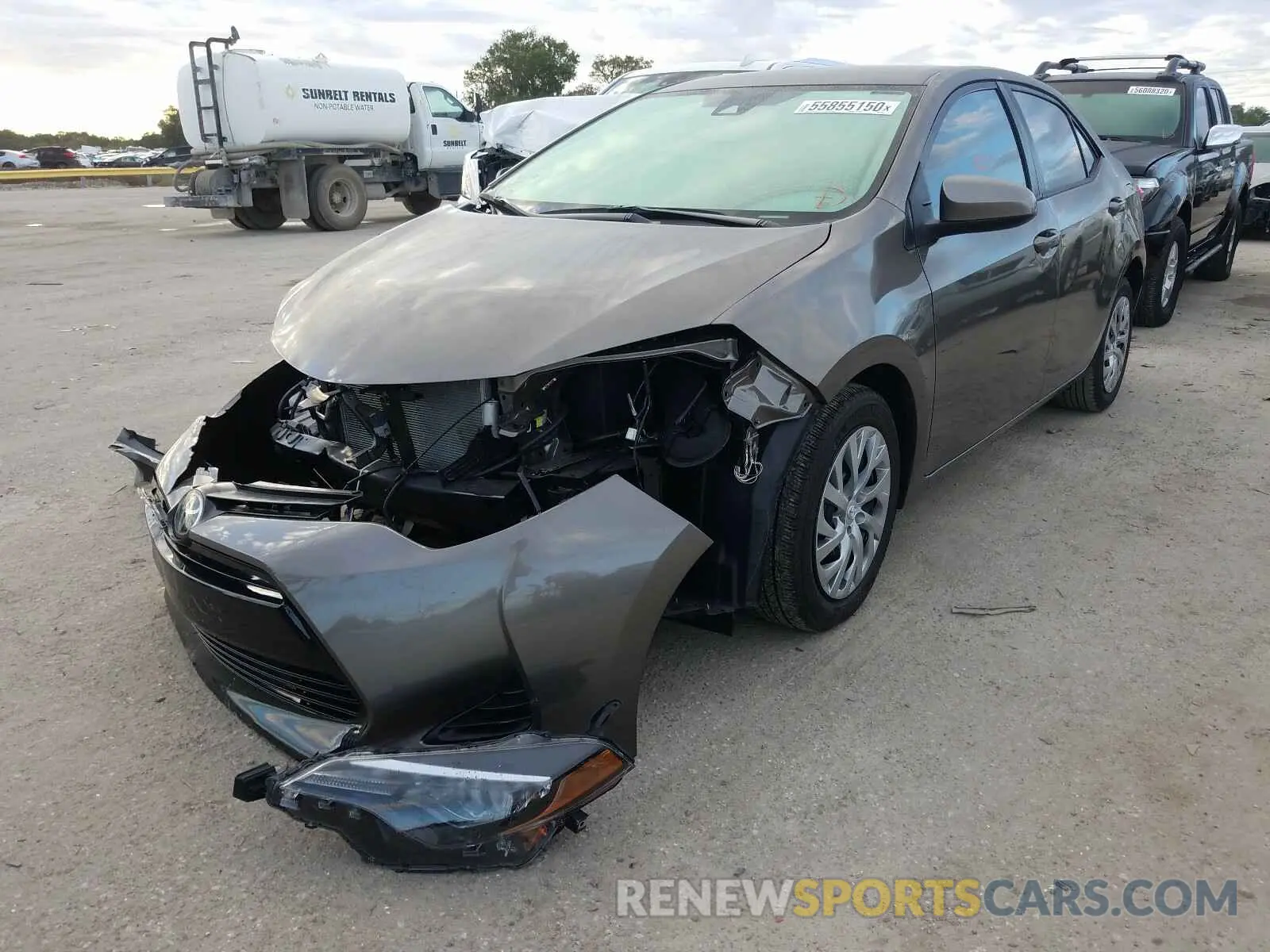2 Photograph of a damaged car 2T1BURHE8KC205513 TOYOTA COROLLA 2019