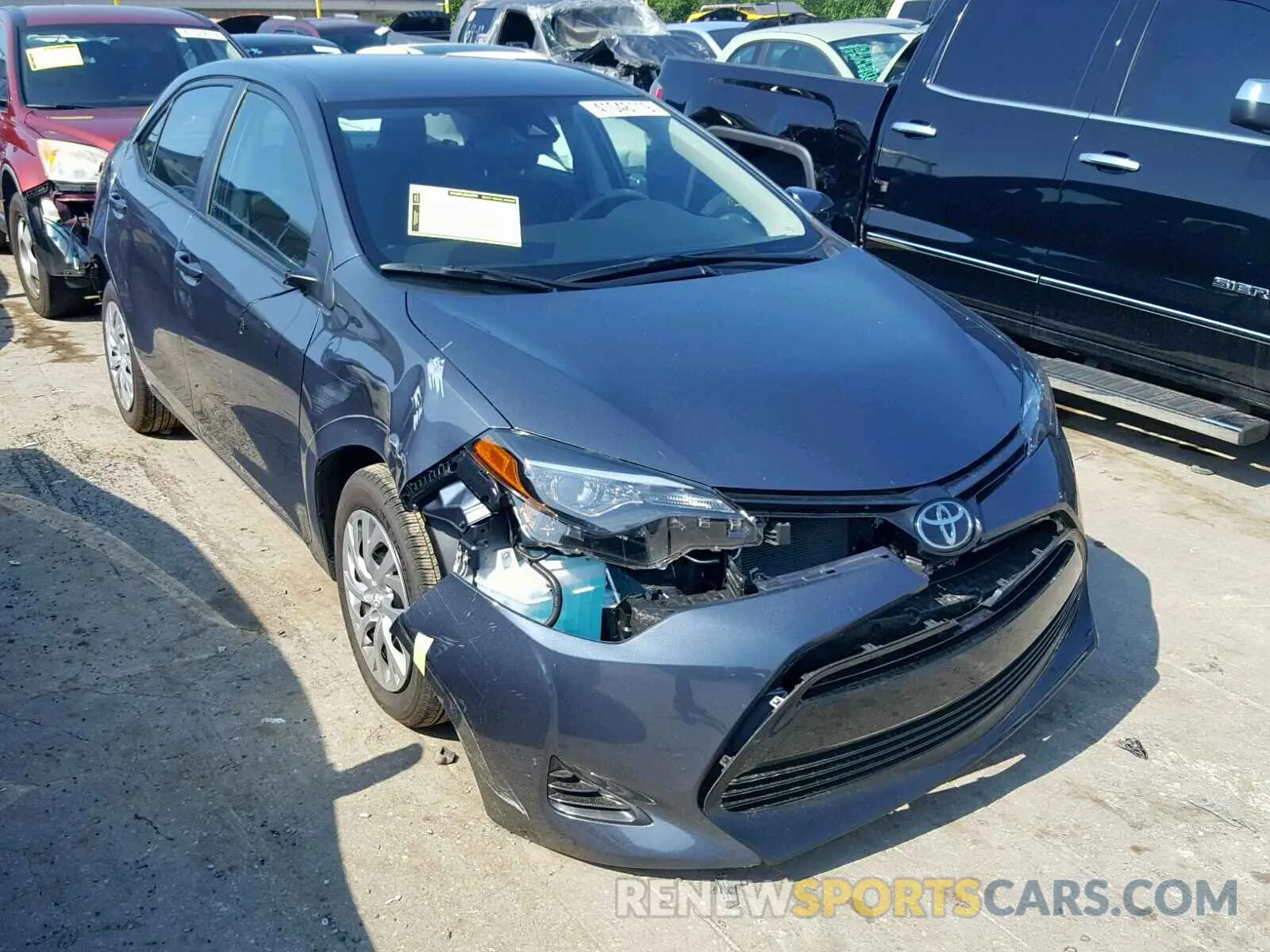 1 Photograph of a damaged car 2T1BURHE8KC226698 TOYOTA COROLLA 2019