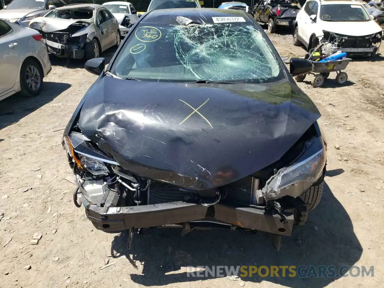 9 Photograph of a damaged car 2T1BURHE8KC233540 TOYOTA COROLLA 2019