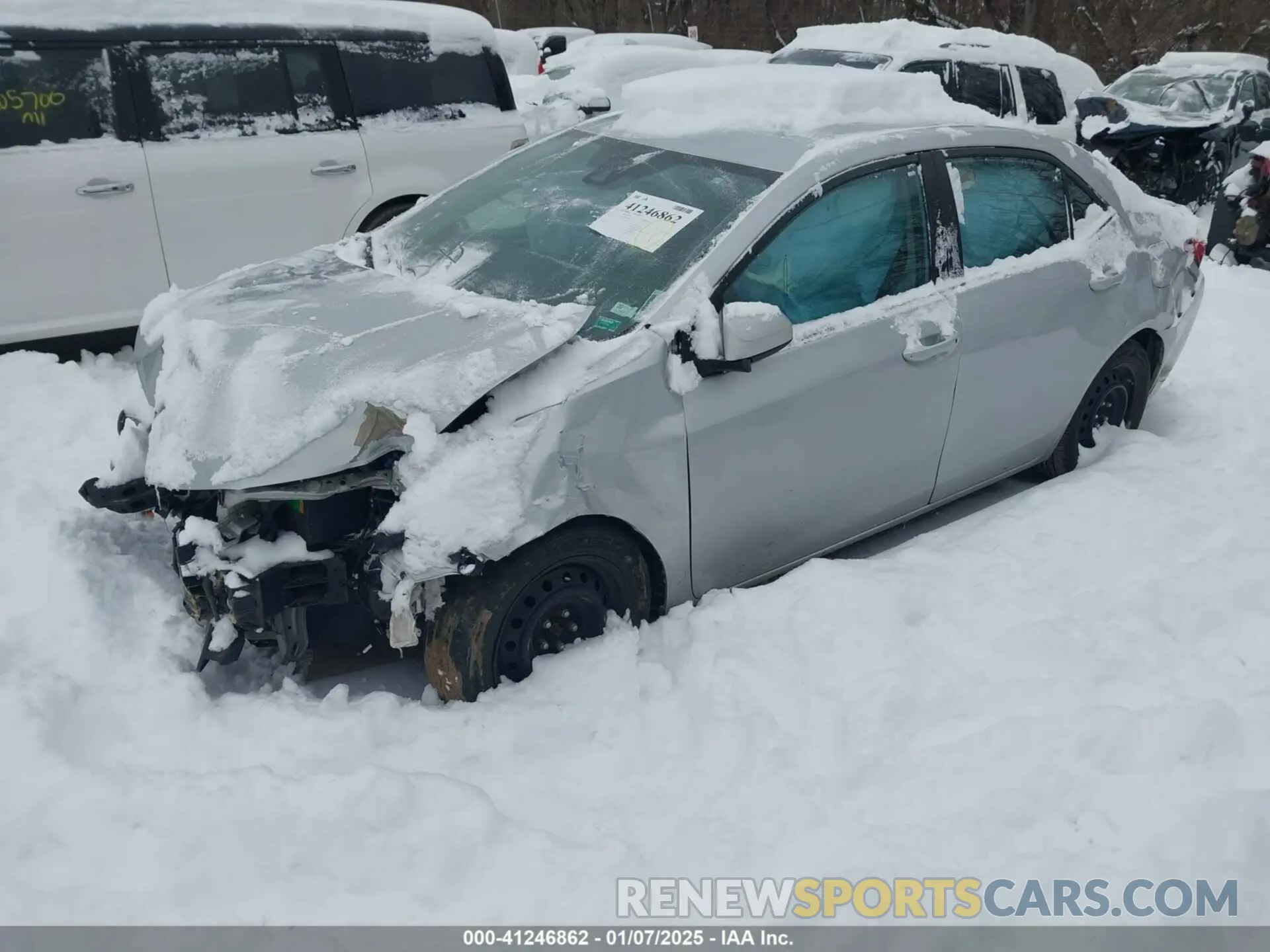 2 Photograph of a damaged car 2T1BURHE8KC243100 TOYOTA COROLLA 2019