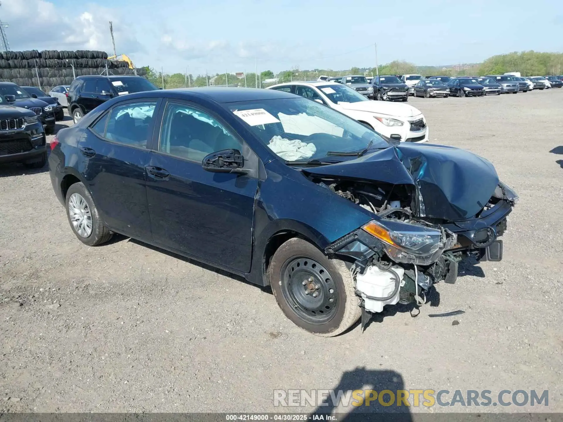 1 Фотография поврежденного автомобиля 2T1BURHE9KC140641 TOYOTA COROLLA 2019