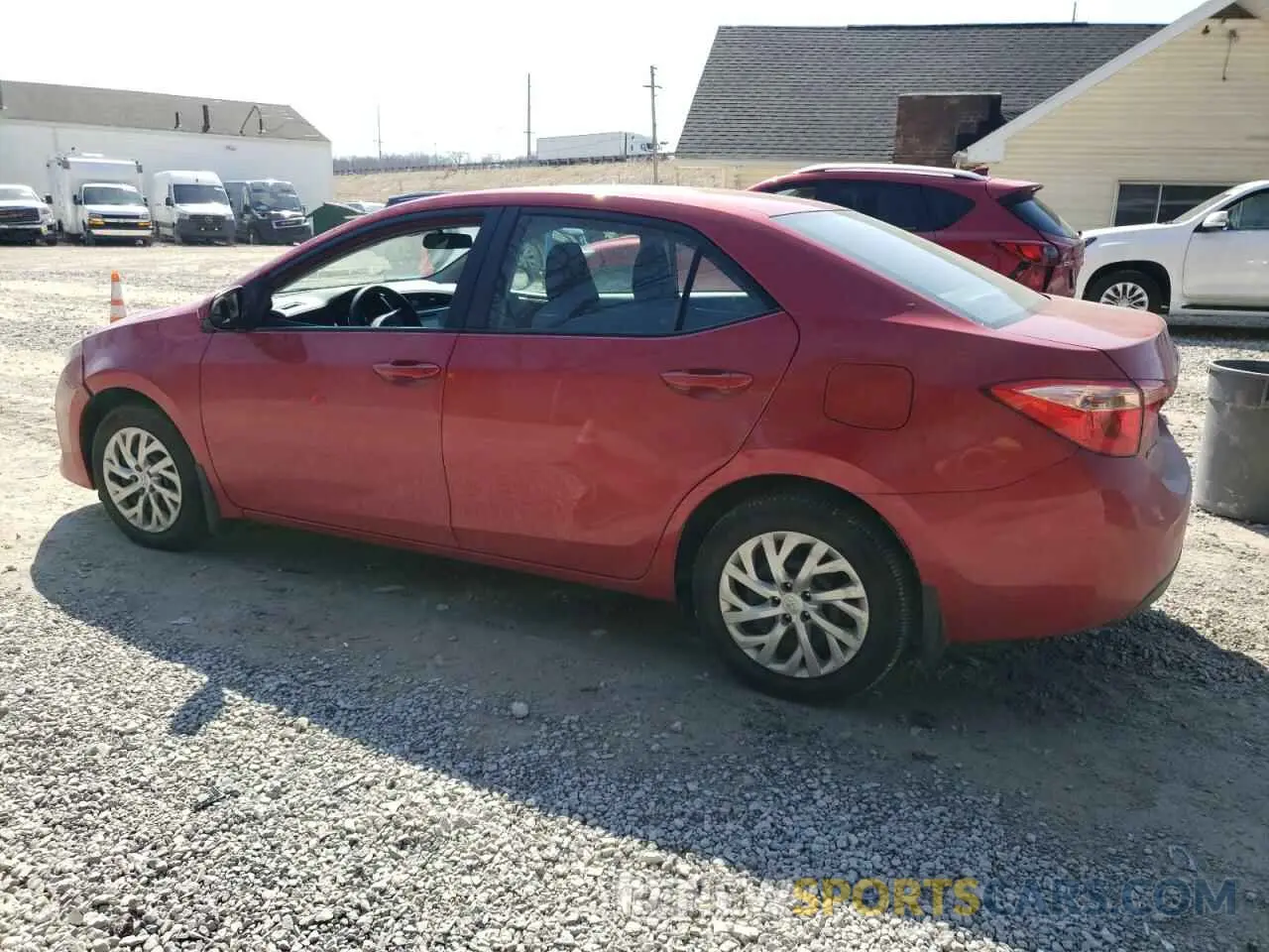 2 Фотография поврежденного автомобиля 2T1BURHE9KC157004 TOYOTA COROLLA 2019