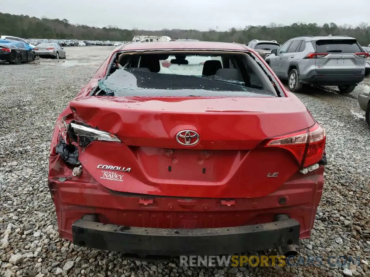 6 Photograph of a damaged car 2T1BURHE9KC160775 TOYOTA COROLLA 2019