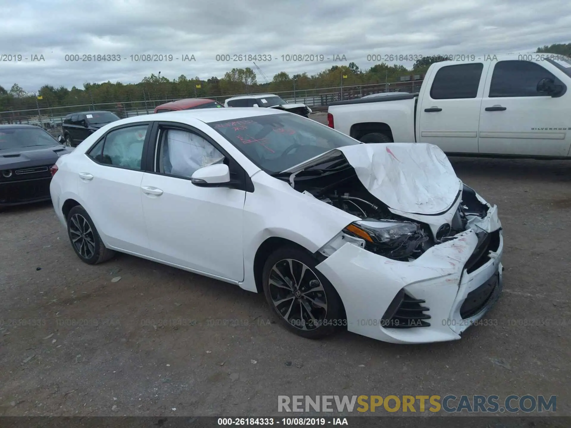 1 Photograph of a damaged car 2T1BURHE9KC164020 TOYOTA COROLLA 2019