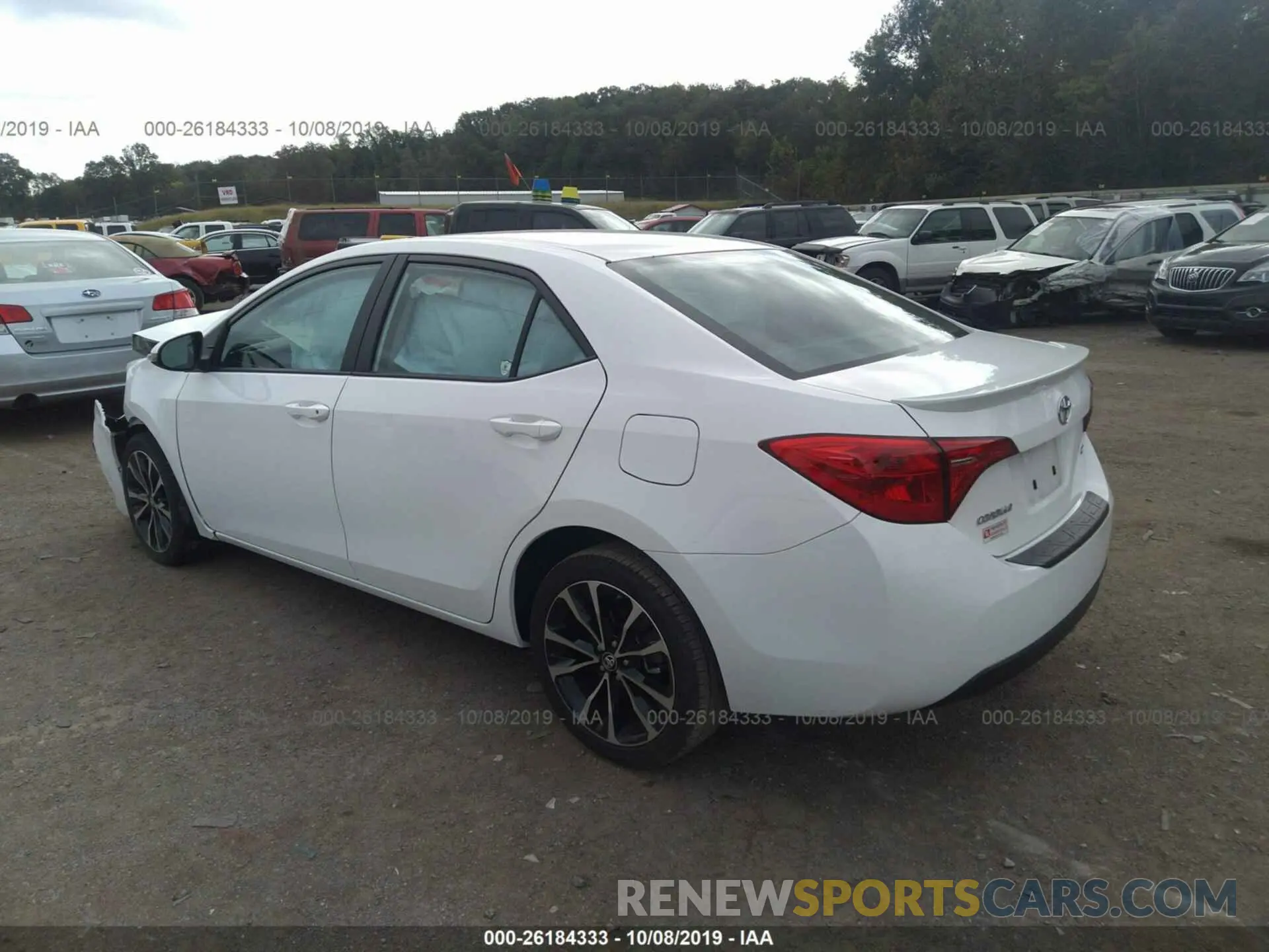 3 Photograph of a damaged car 2T1BURHE9KC164020 TOYOTA COROLLA 2019