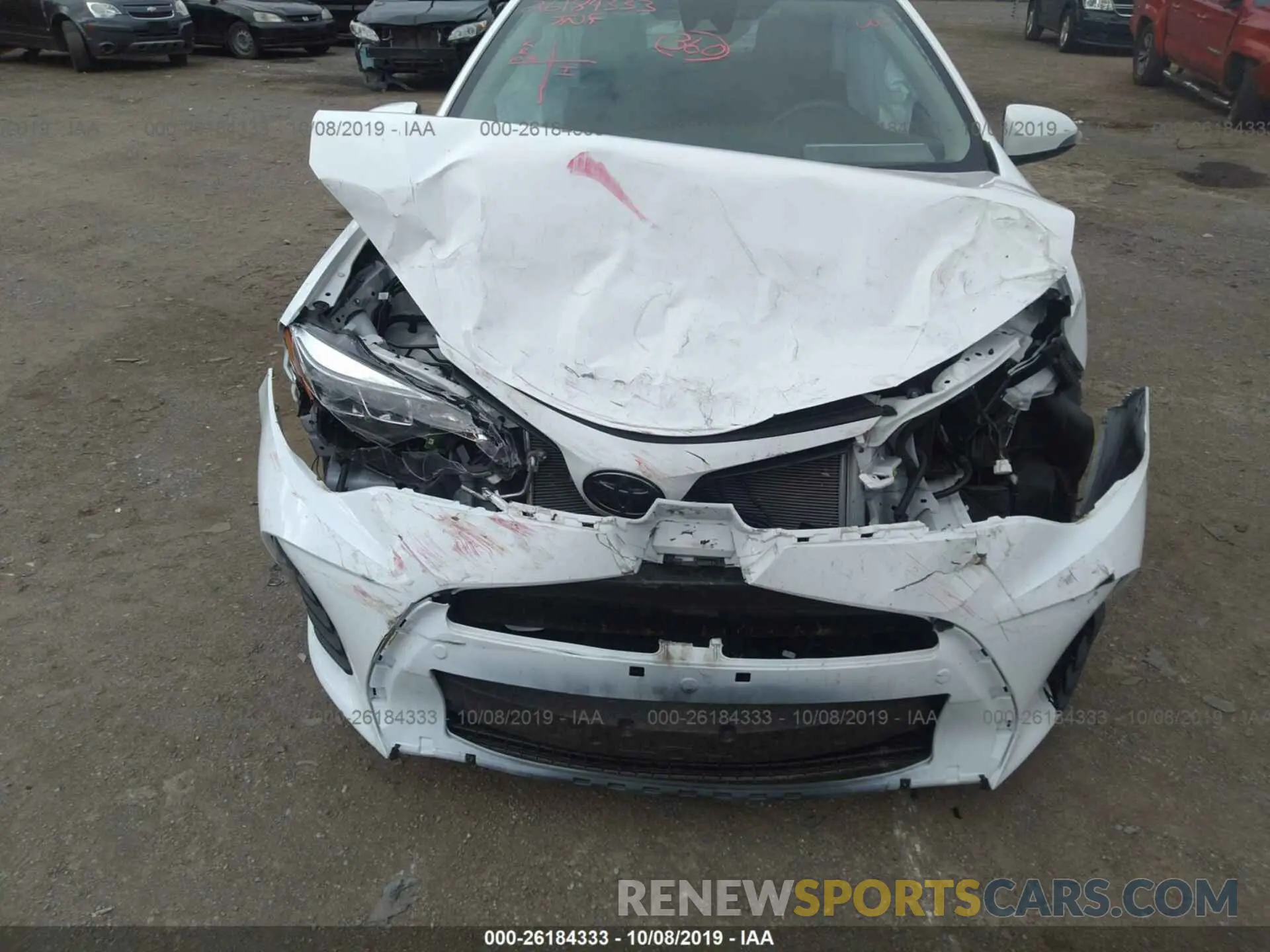 6 Photograph of a damaged car 2T1BURHE9KC164020 TOYOTA COROLLA 2019