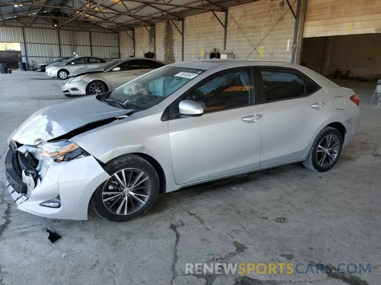 1 Photograph of a damaged car 2T1BURHE9KC195168 TOYOTA COROLLA 2019