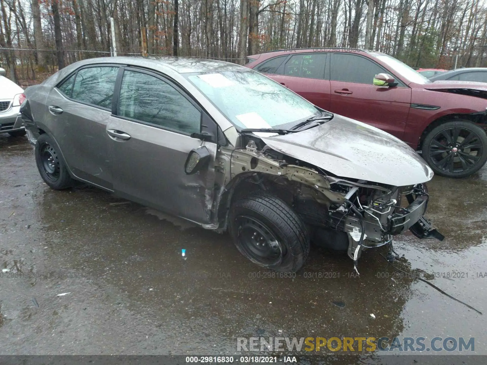 1 Photograph of a damaged car 2T1BURHE9KC199589 TOYOTA COROLLA 2019