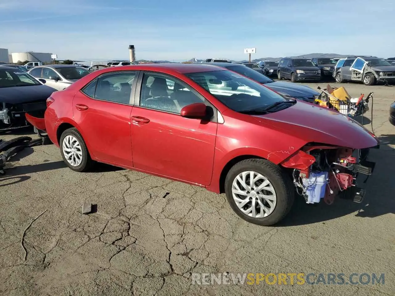 4 Photograph of a damaged car 2T1BURHE9KC211983 TOYOTA COROLLA 2019