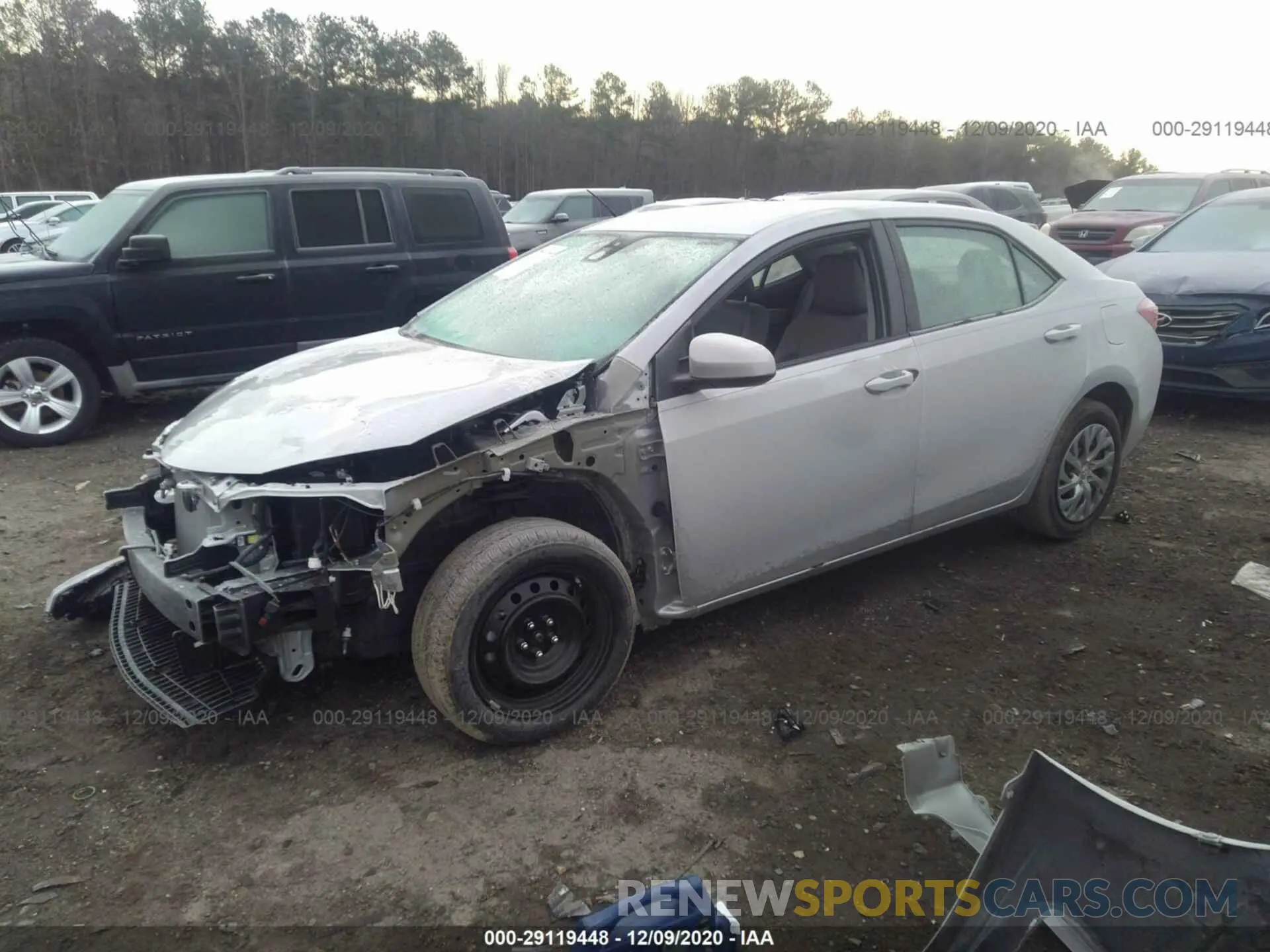 2 Photograph of a damaged car 2T1BURHE9KC220585 TOYOTA COROLLA 2019