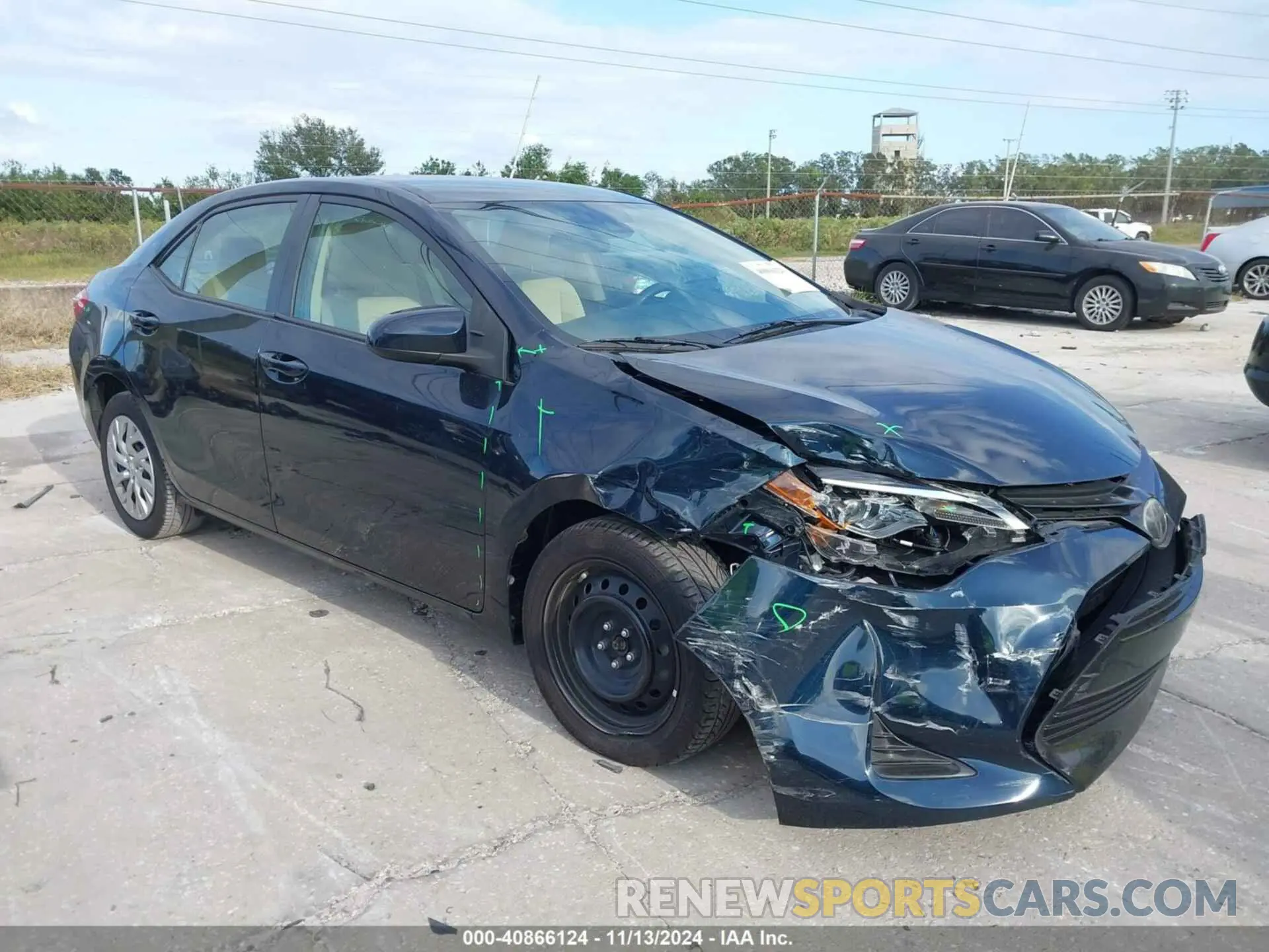 1 Photograph of a damaged car 2T1BURHE9KC221297 TOYOTA COROLLA 2019