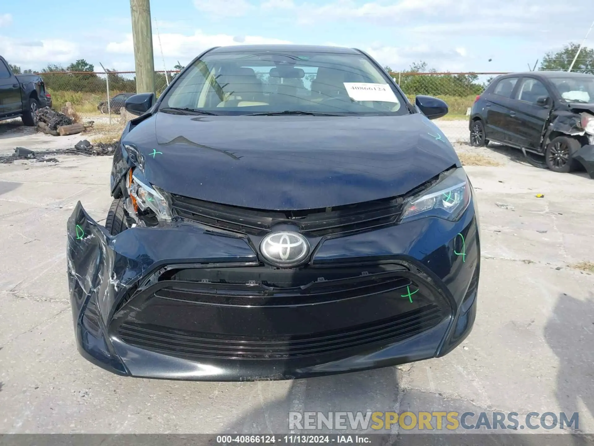 12 Photograph of a damaged car 2T1BURHE9KC221297 TOYOTA COROLLA 2019
